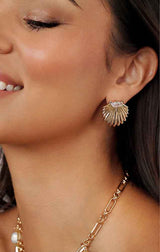 Santorini Shell Studs