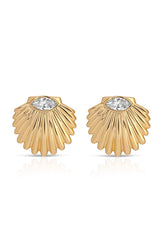 Santorini Shell Studs