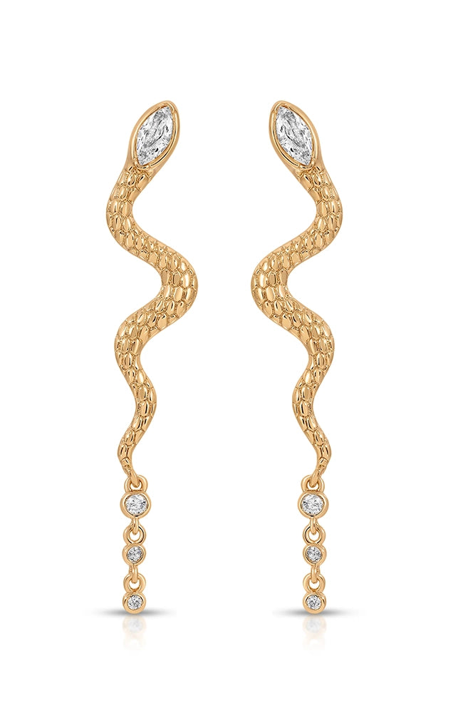 Serpentina Snake Earrings