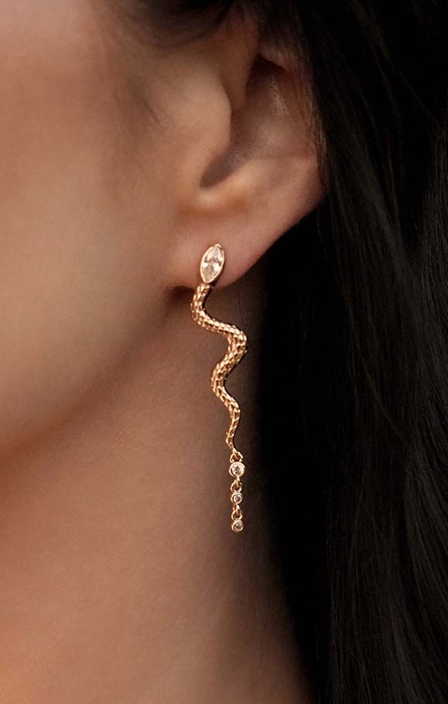 Serpentina Snake Earrings