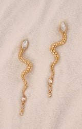 Serpentina Snake Earrings