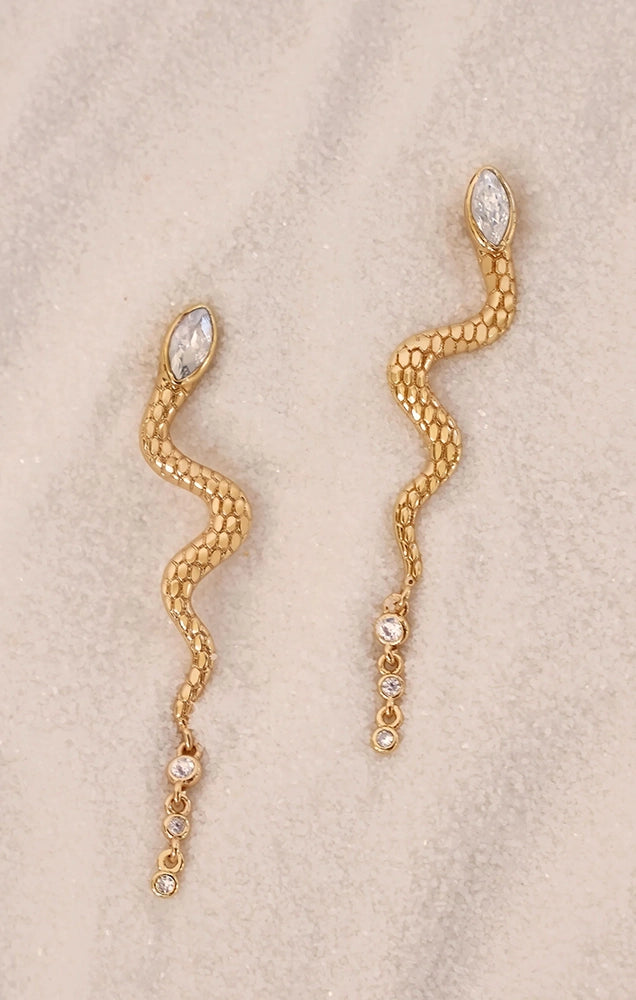 Serpentina Snake Earrings