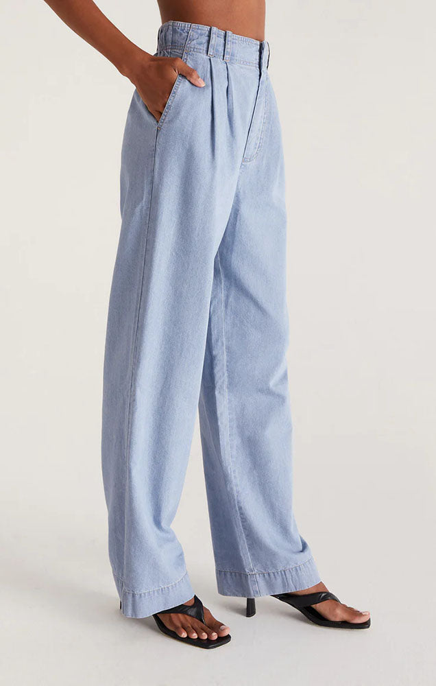 Z SUPPLY FARAH CHAMBRAY TROUSER