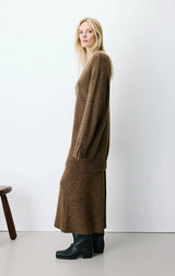 Airina Oversized V-Neck Knit Dress