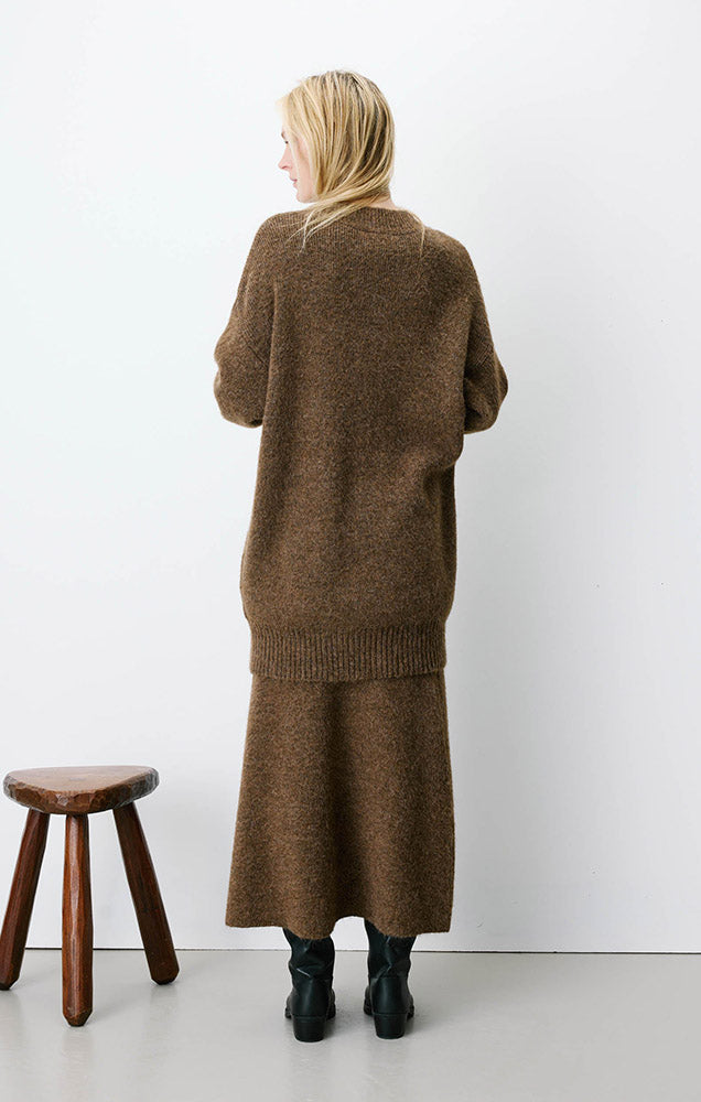 Airina Oversized V-Neck Knit Dress