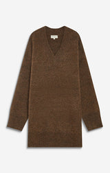 Airina Oversized V-Neck Knit Dress