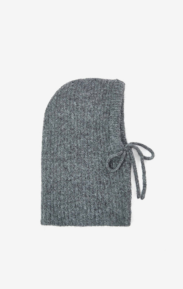 Samourai Wool Blend Balaclava in Anthracite