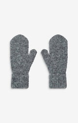 Acajou Wool Blend Mittens in Anthracite