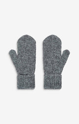 Acajou Wool Blend Mittens in Anthracite