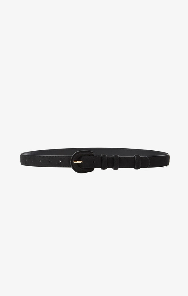 Scotland Suede-Effect Belt in Black