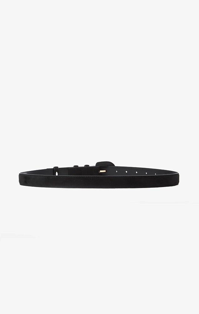 Scotland Suede-Effect Belt in Black