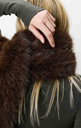 Amina Faux Fur Scarf