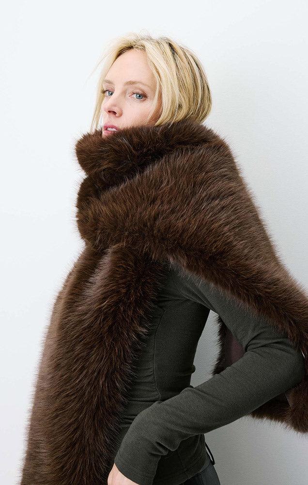 Amina Faux Fur Scarf