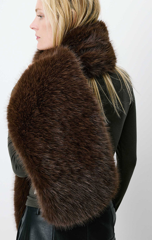 Amina Faux Fur Scarf