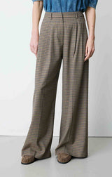 Ayen Houndstooth Tailored Pants