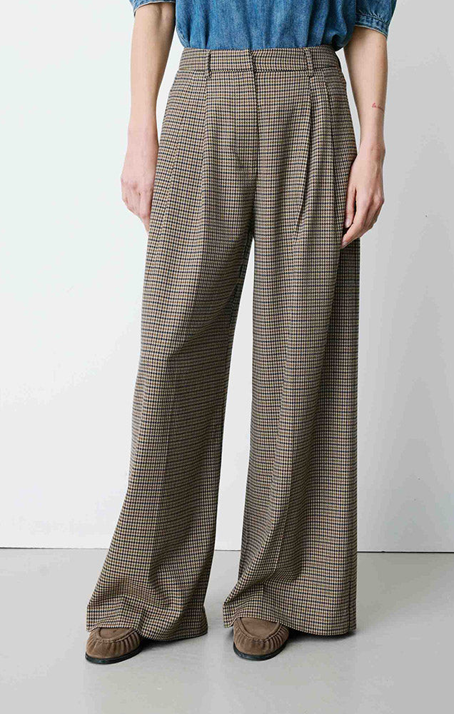 Ayen Houndstooth Tailored Pants
