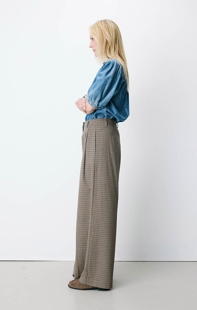 Ayen Houndstooth Tailored Pants