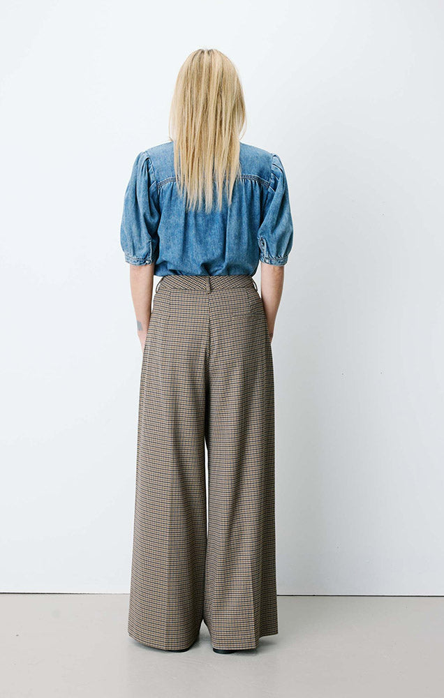 Ayen Houndstooth Tailored Pants