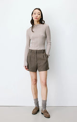 Arsenio Houndstooth Tailored Shorts