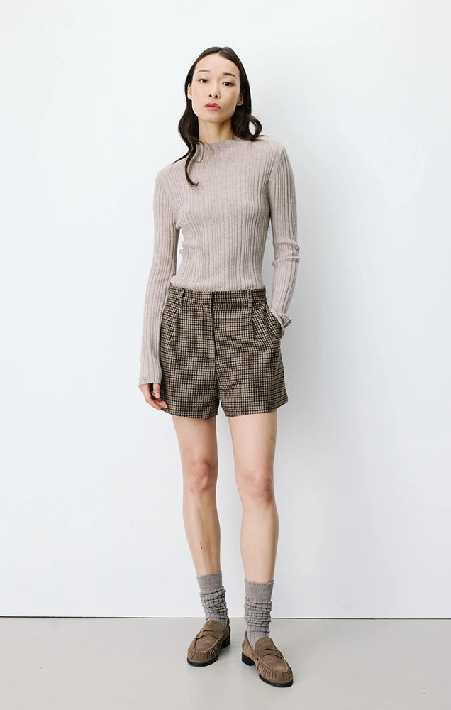 Arsenio Houndstooth Tailored Shorts