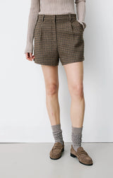 Arsenio Houndstooth Tailored Shorts