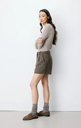 Arsenio Houndstooth Tailored Shorts
