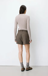 Arsenio Houndstooth Tailored Shorts