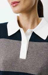 Astre Striped Polo Sweater