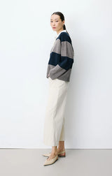 Astre Striped Polo Sweater