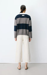 Astre Striped Polo Sweater