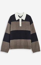 Astre Striped Polo Sweater