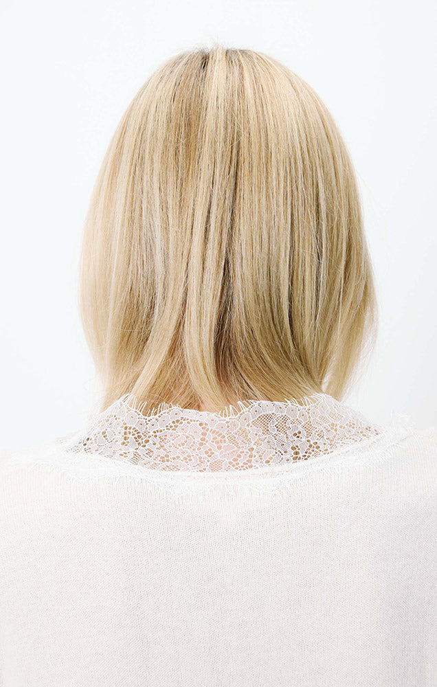 Augustin Knit Sweater with Lace V-Neck