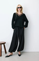 Aniel High-Rise Balloon Pants
