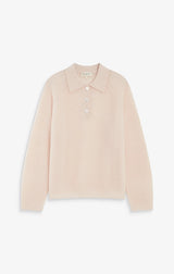 Alevan Textured Knit Polo Sweater