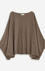 Adela Boatneck Poncho Sweater