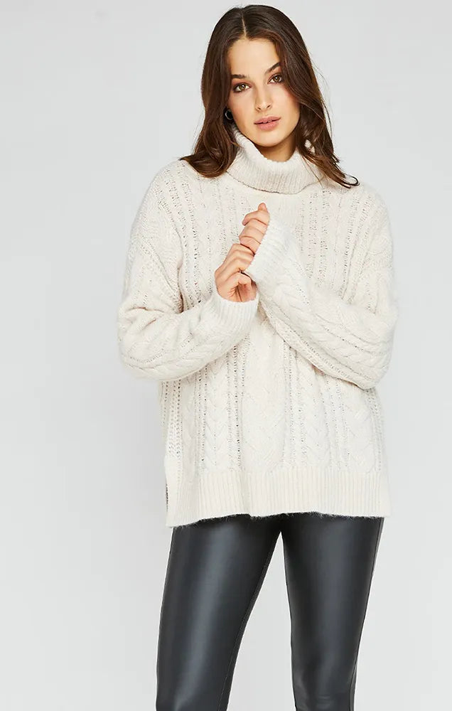MARNIE PULLOVER SWEATER IN CREAM