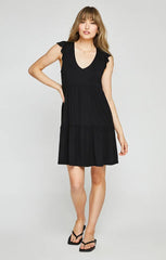 GENTLE FAWN JOAN MINI DRESS IN BLACK