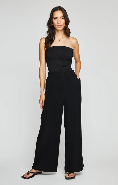 GENTLE FAWN SHANNON LINEN PANT IN BLACK