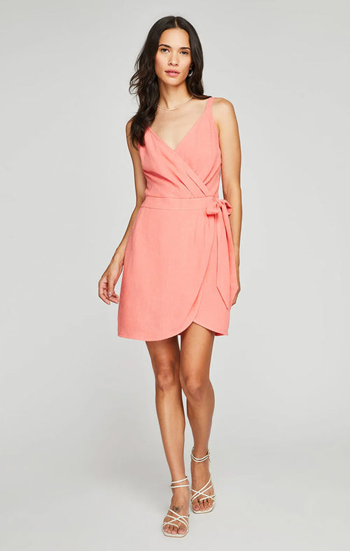 GENTLE FAWN ALICIA MINI DRESS IN CORAL