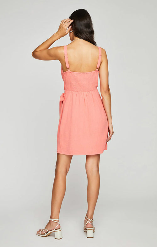 GENTLE FAWN ALICIA MINI DRESS IN CORAL