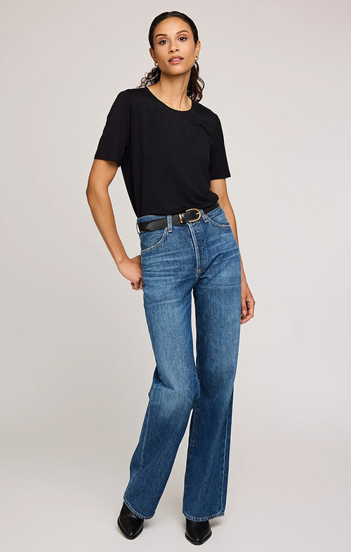 GENTLE FAWN BRIELLE T-SHIRT IN BLACK