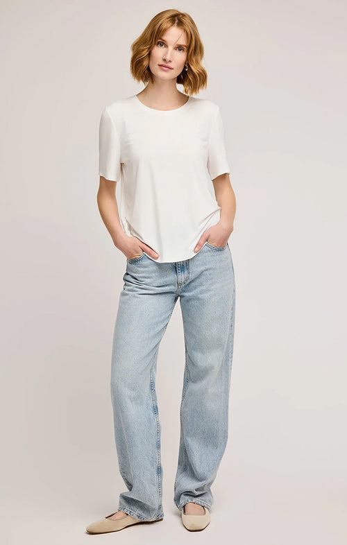 GENTLE FAWN BRIELLE T-SHIRT IN WHITE
