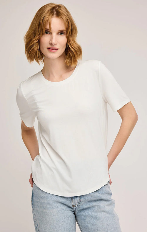 GENTLE FAWN BRIELLE T-SHIRT IN WHITE