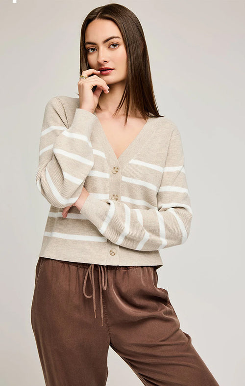 GENTLE FAWN EDEN STRIPED CARDIGAN
