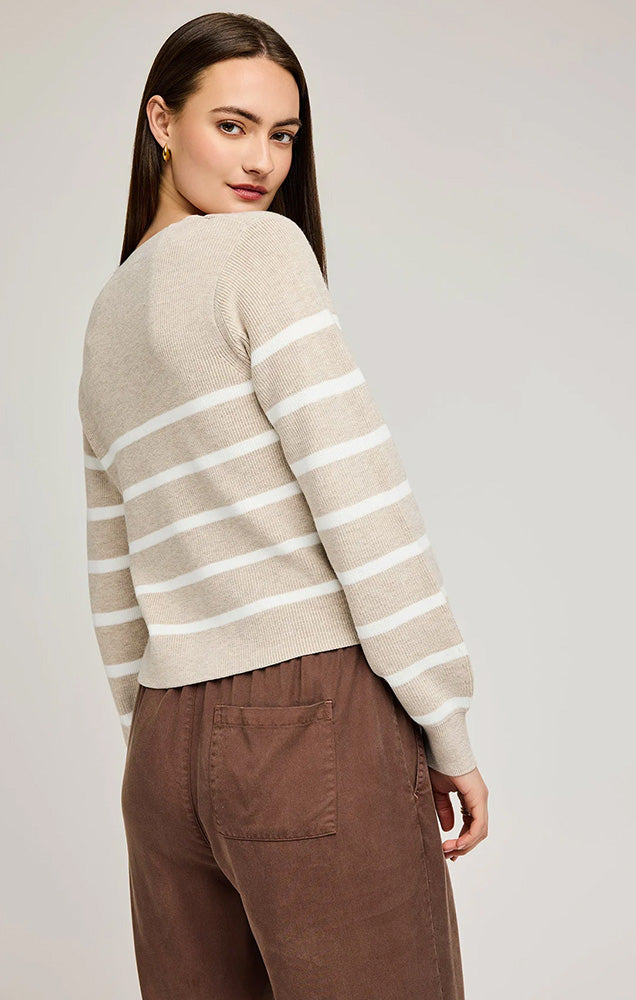 EDEN STRIPED CARDIGAN