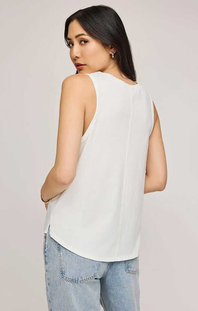 GISELE COTTON TANK IN WHITE