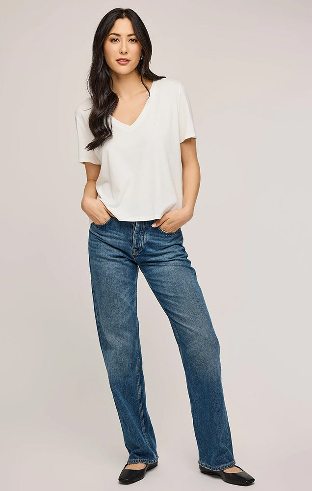 LUCY COTTON T-SHIRT IN WHITE
