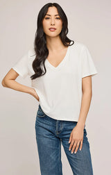 LUCY COTTON T-SHIRT IN WHITE