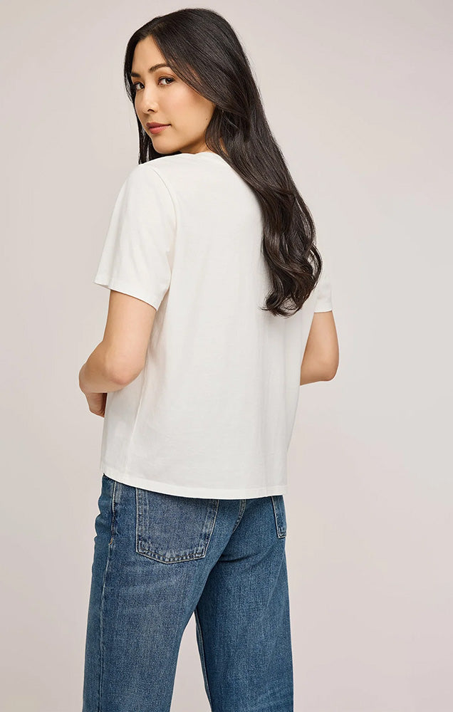 LUCY COTTON T-SHIRT IN WHITE
