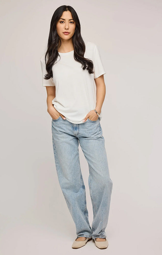 VICTORIA COTTON T-SHIRT IN WHITE